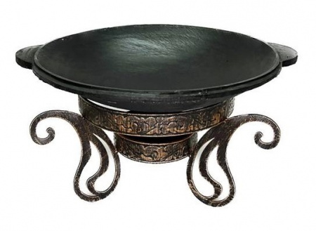 Садж чугунный 50 см + Подставка под садж "Султан"